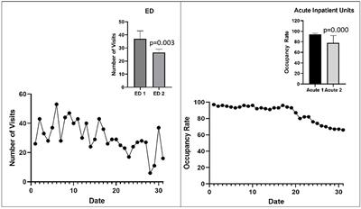 The Impact of COVID-19 on Psychiatric Emergency and Inpatient Services in the First Month of the Pandemic in a Large Urban Mental Health Hospital in Ontario, Canada